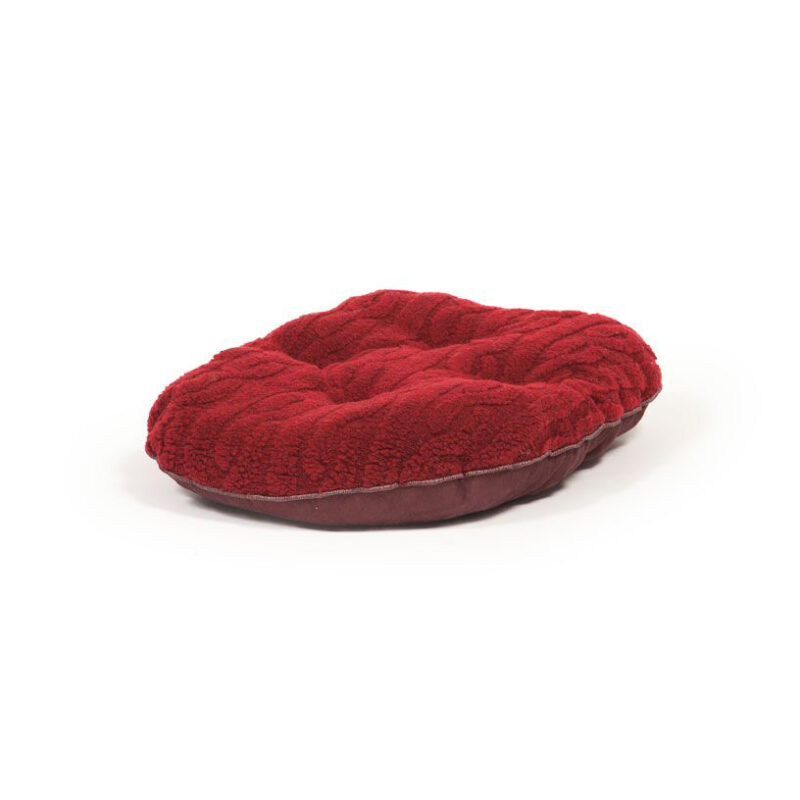 Damson red quilted dog mattress