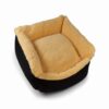 Cosy wool cream bolster dog beds