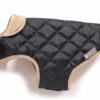 Quilted Dog Coat Navy