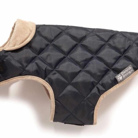 Quilted Dog Coat Navy