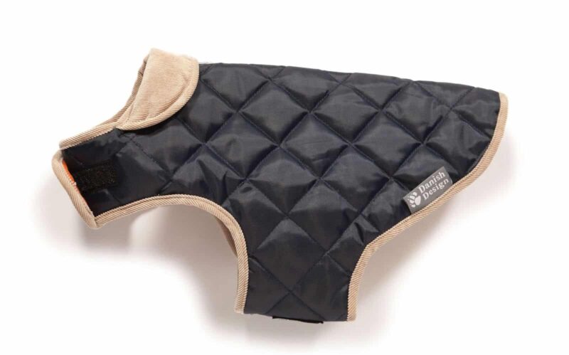 Quilted Dog Coat Navy