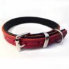 Red with dark brown padding