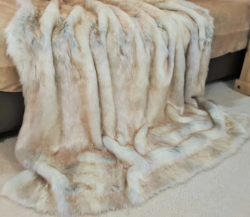 Luxury faux fur blanket