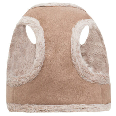 dog harness cream and latte