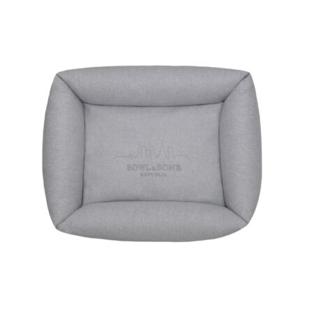 Bowl and Bone Grey Bolster Dog Bed LOFT