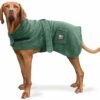 Dog dressing gown. After bath drying gown