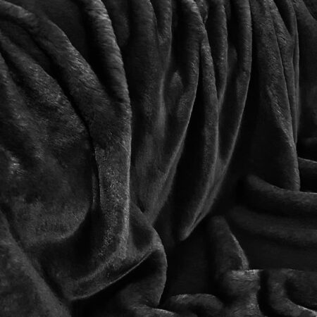 Black Softie Faux Fur Throw. Luxury faux fur blankets