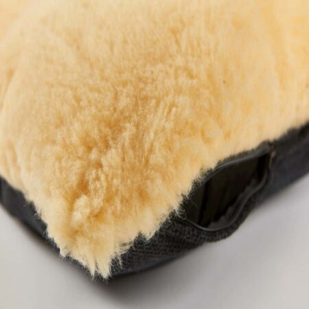 Cream wool mix cosy dog pillow bed