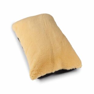 Cream wool mix cosy dog pillow bed