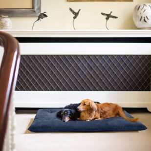 Coal luxury dog travel roll velvet