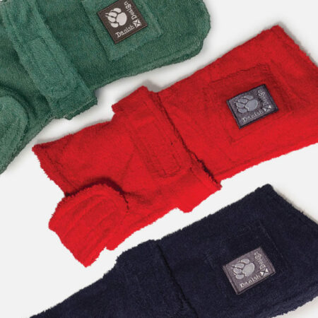 Dog dressing gown. After bath drying coat