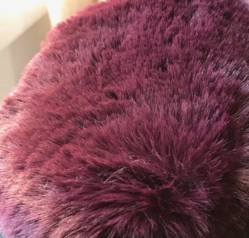 Wine Softie Purple Luxury Faux Fur Throw