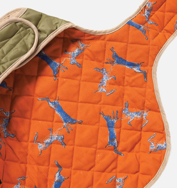 Navy Quilted Dog Coat - Image 2