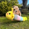 caterpillar dog toy