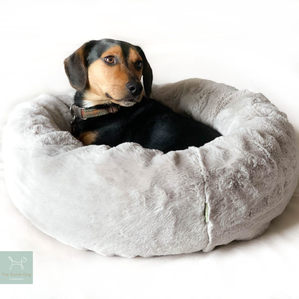 Faux fur dog beds