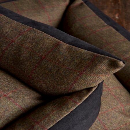 Tweed Bolster Dog Bed