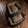 Tweed Bolster Dog Bed