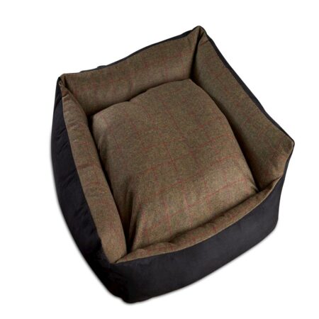 Tweed Bolster Dog Bed