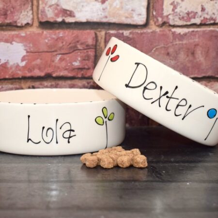 Personalised dog bowls