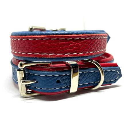 Soft leather dog collars