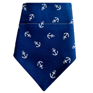 Sailor blue dog bandana