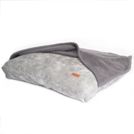 Grey burrow dog bed