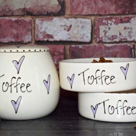 Ceramic treat jar for dogs