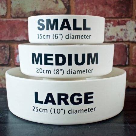 Ceramic dog bowls