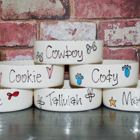 Ceramic dog bowls