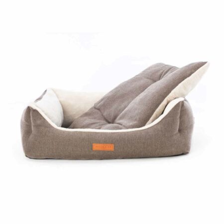 Herringbone dog bed