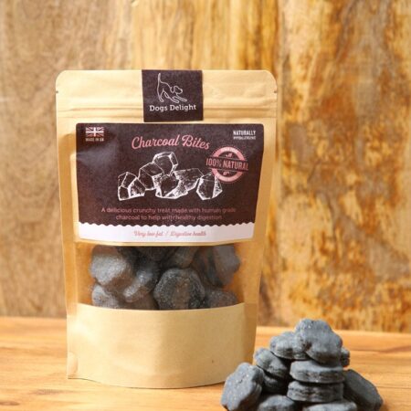 Charcoal dog biscuits