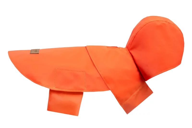 Dog raincoat orange