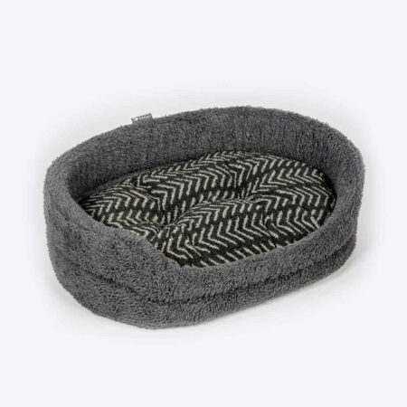 Fleece Charcoal Arrows Slumber Dog Bed