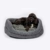 Fleece Charcoal Arrows Slumber Dog Bed