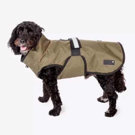 3 in 1 harness all seasons dog coat - green