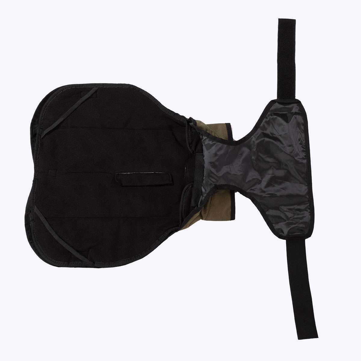 3 in 1 harness all seasons dog coat - green