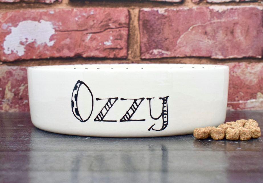 Doodle font design personalised dog bows