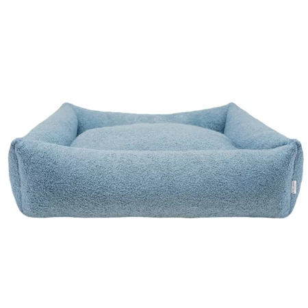 Green Boucle Dog Bed - Calming and Warm