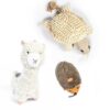 Timothy Turtle, Harry Hedgehog & Lanie the Llama | Dog Toys 3 Pack