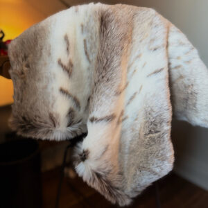 Lynx Faux Fur Dog Blanket