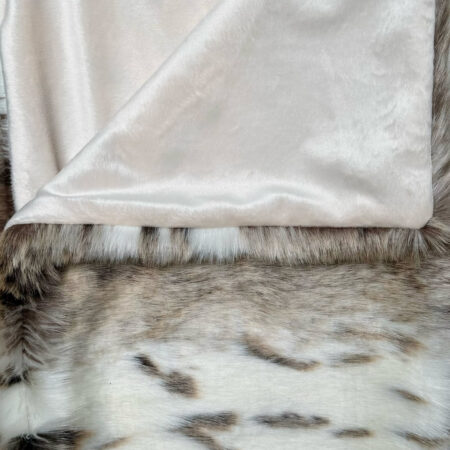 Lynx Faux Fur Dog Blanket