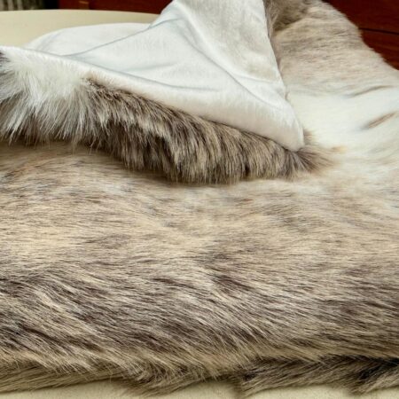Lynx Faux Fur Dog Blanket