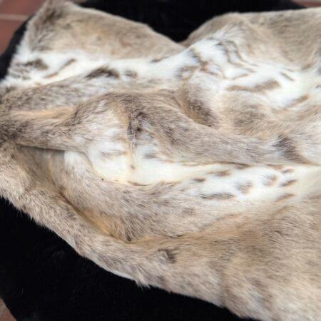 Lynx Faux Fur Dog Blanket