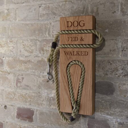 oak dog walking and feeding tracker. Personalised