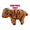 KONG Low Stuff Stripes Cow Squeaky Dog Toy Medium