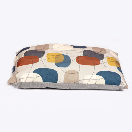 Colour Block Silver Deep Duvet Dog Bed