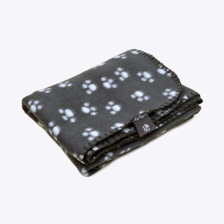 Charcoal Polar Fleece Dog Blanket