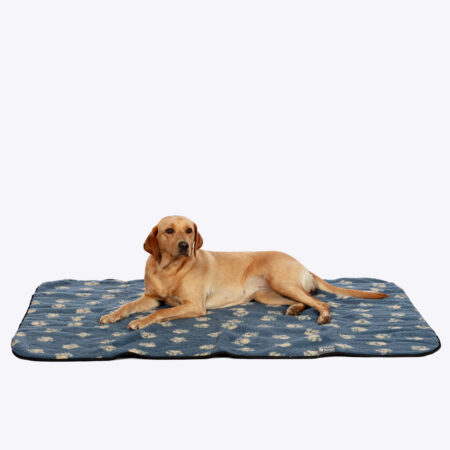 Sherpa Fleece Harbour Paw Dog Blanket