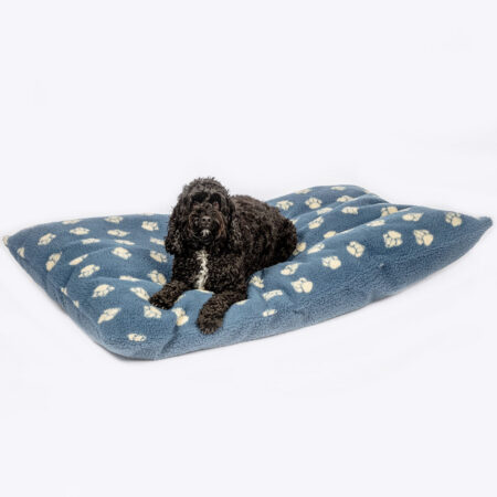 Sherpa Fleece Harbour Paw Deep Duvet Dog Bed