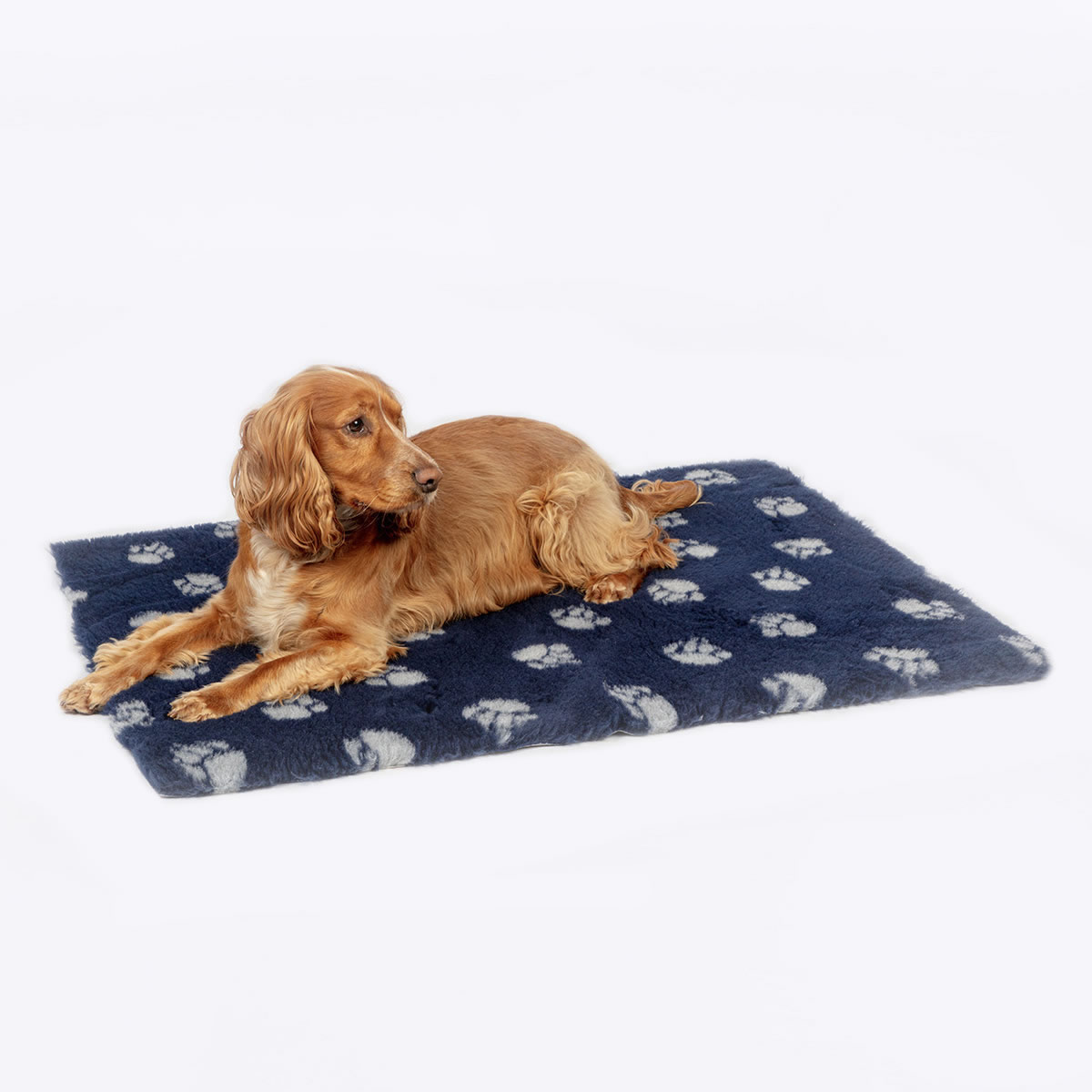 Navy Pet Fleece Bedding